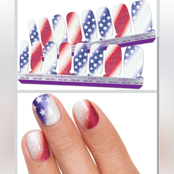 Color Street Nail Polish Strips American Spirit - Picture 1 of 4